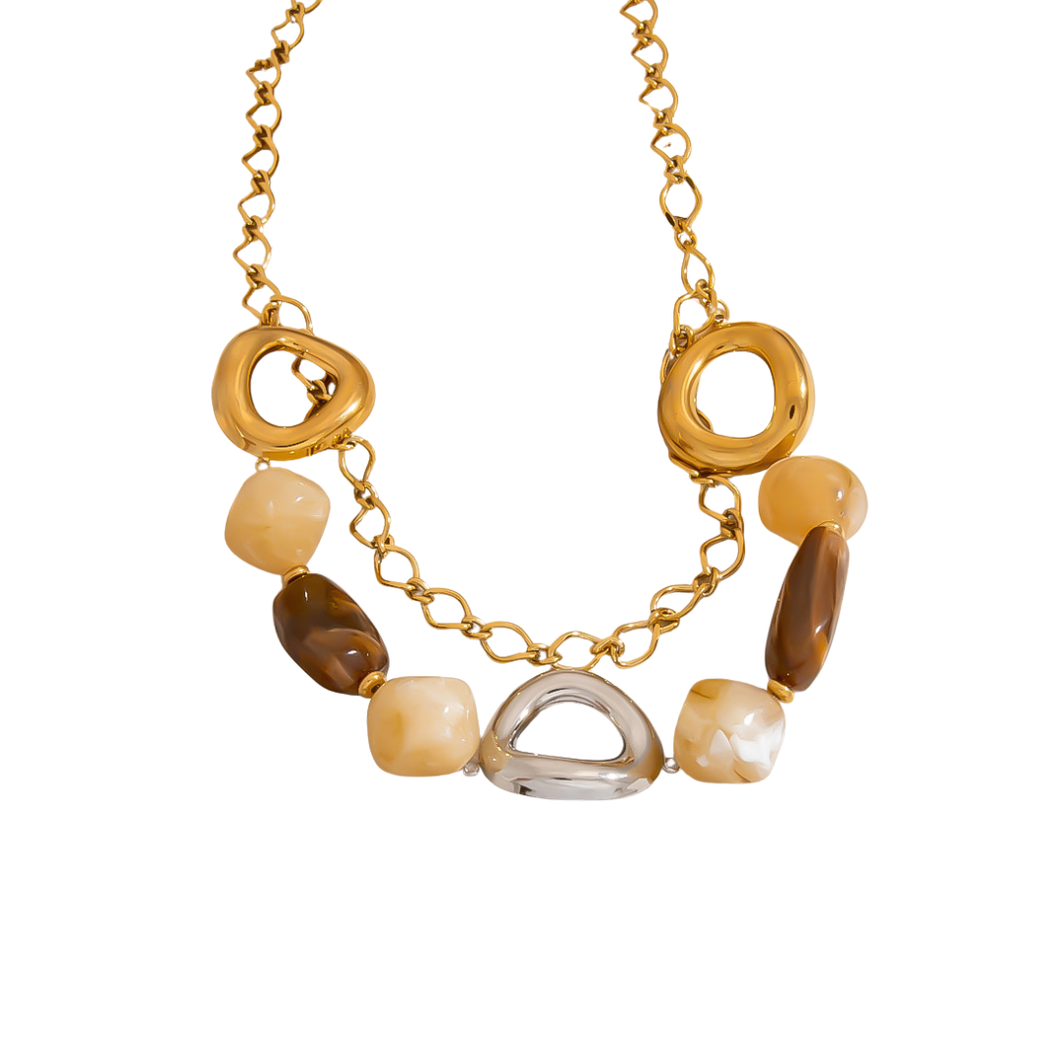 Acrylic Brown Necklace