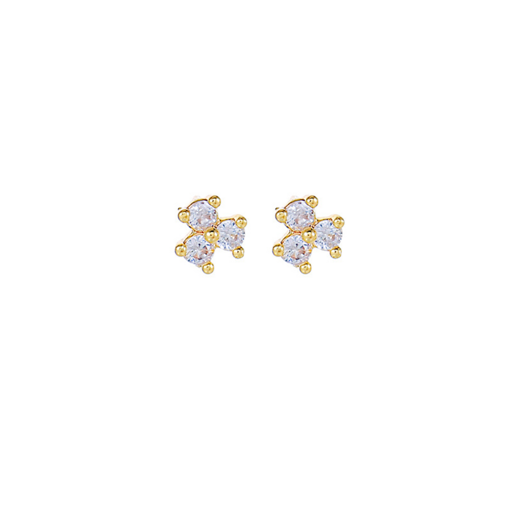 Tri Spark Earrings