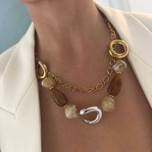 Load image into Gallery viewer, Acrylic Brown Necklace
