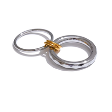 Load image into Gallery viewer, Together Textured Ring
