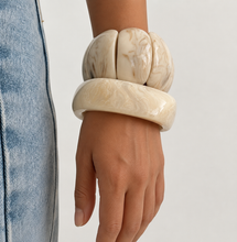 Load image into Gallery viewer, Beige Duo Bangle
