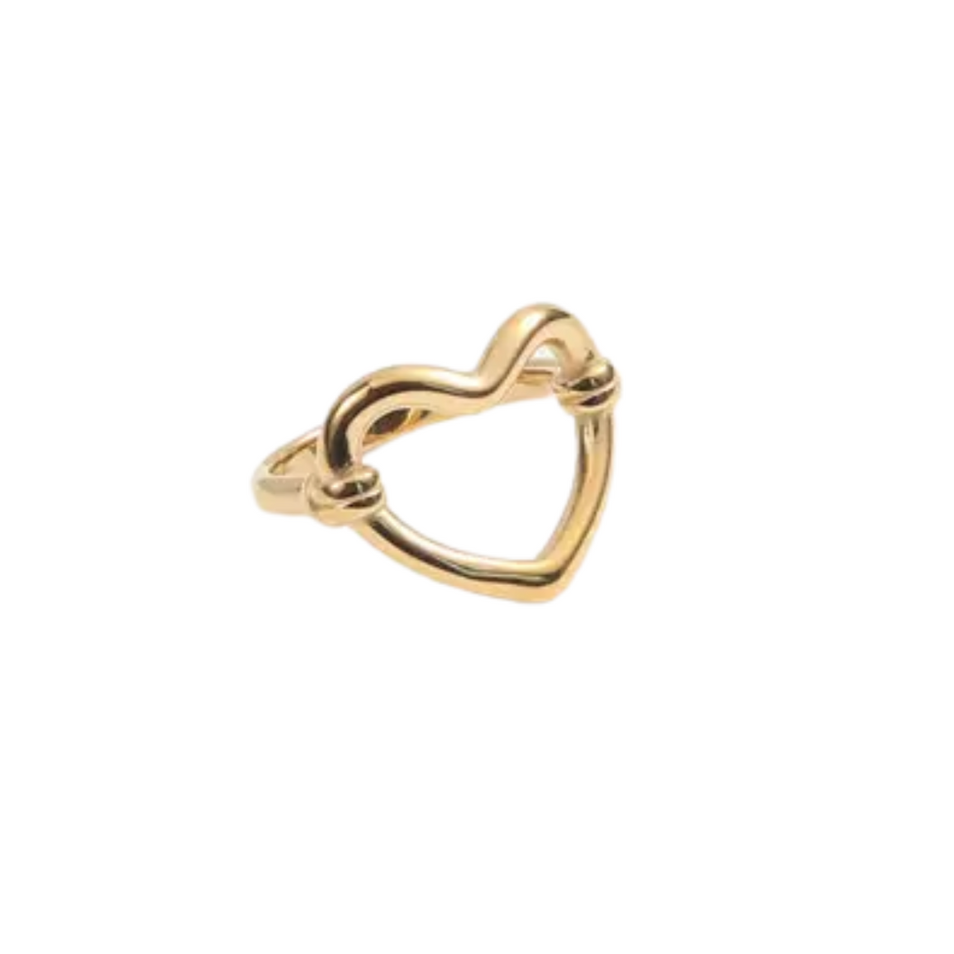 Modern Heart Ring